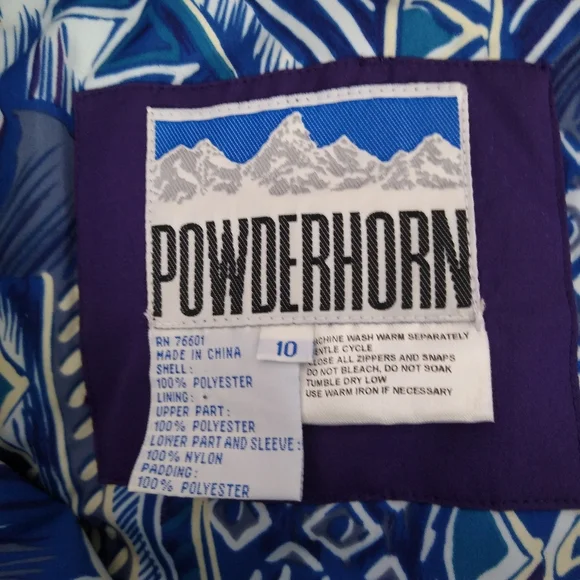 Vintage 80s 90s Powderhorn Ski Suit Purple - Picture 9 of 12